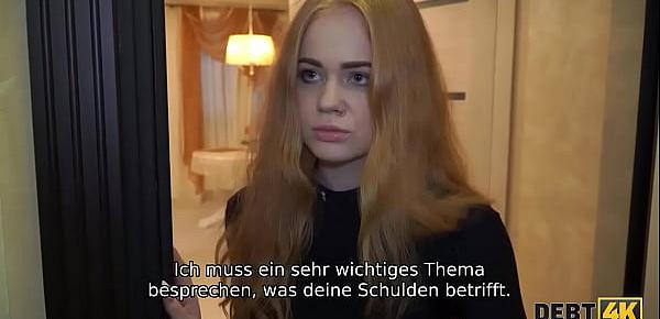 trendsDEBT4k. Schuldeneintreiber findet die Kellnerin und fickt enge rasierte Muschi
